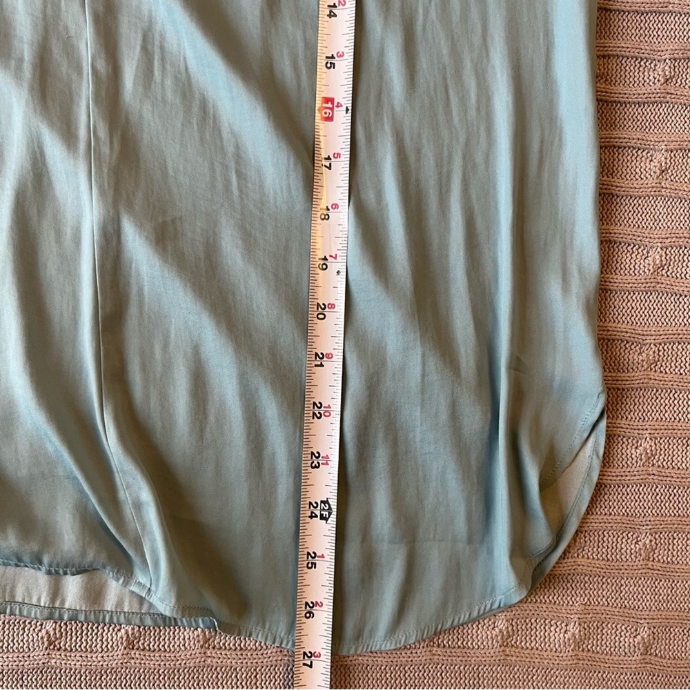 LOFT Light Blue Ruffle Blouse - Picture 8 of 9